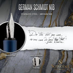 Scriveiner Personalized Luxury EDC Fountain Pen, Stunning Matt Blue Pocket Pen - Image 7
