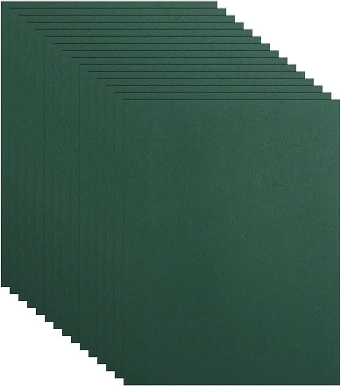 Guakicae 40 Sheets Dark Green Cardstock 8.5 x 11 Craft Paper, 75lb Premium by Guakicae