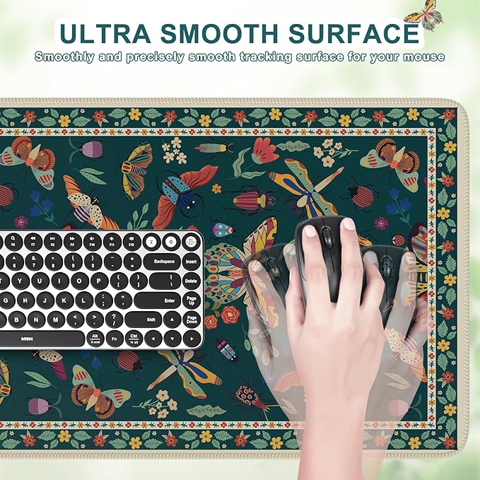 iCasso Desk Mat, Desk Matt for Desktop, Cute Desk Pad Mat, XXL Large Mouse Pad - Image 3