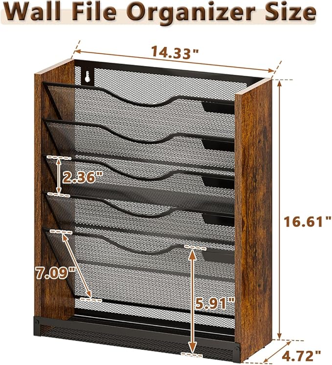 6-Tier Wall File Organizer - Image 8