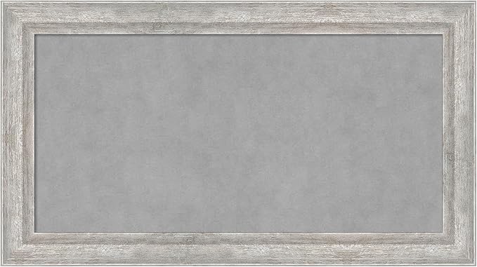 Amanti Art Silver Framed Magnetic Board 15x27 Small Vision Board by AmantiArt