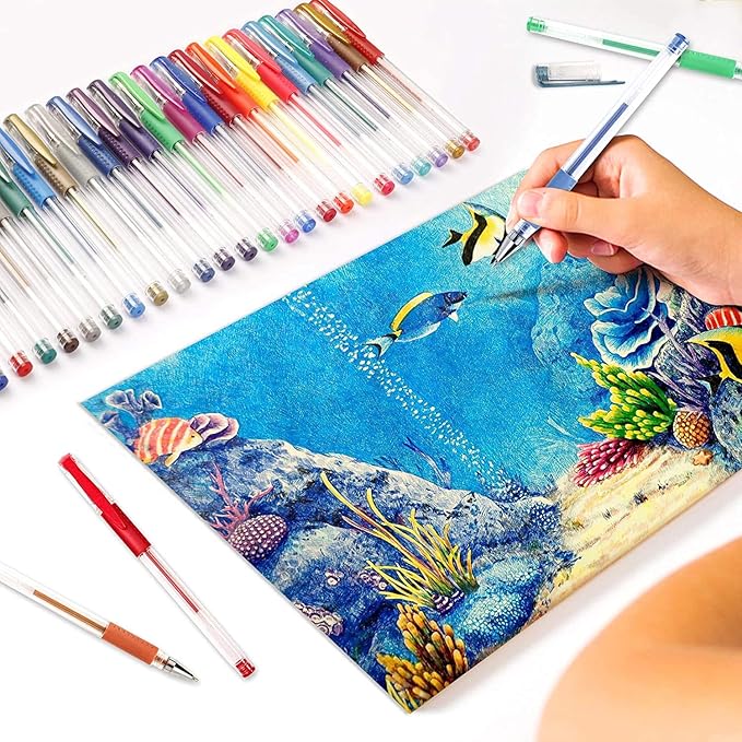Shuttle Art Gel Pens, 32 Colors Gel Pen Set - Image 5