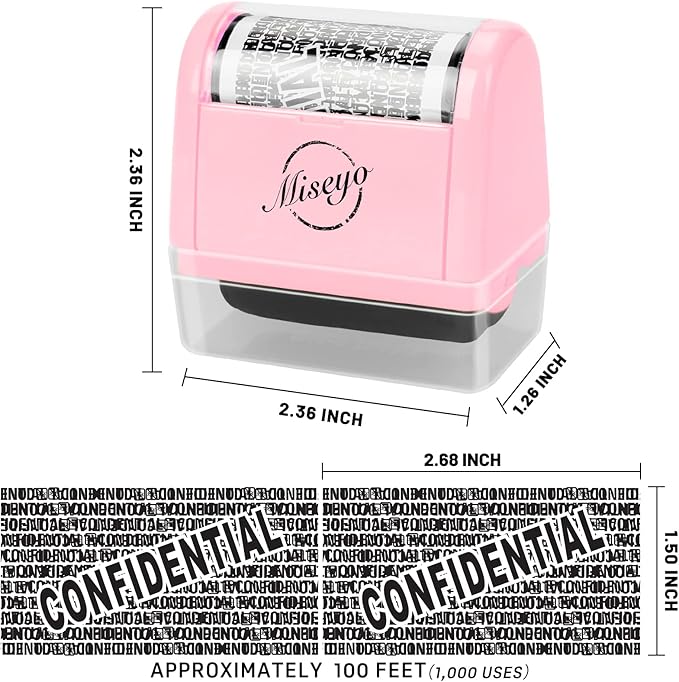 Miseyo Identity Theft Protection Roller Stamp Set - Image 2