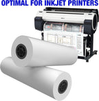Wide Format Paper 24" x 150' CAD Bond Rolls (24lb | 4 Rolls, 24 In x 150 Ft | 2" Core)