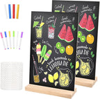 Bouiexye 2 Pack 8.1x12 in Chalkboard Signs by LooksForwardtoSeeingYou