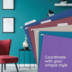 Blue Summit Supplies 25 Jewel Tone Hanging File Folders Letter Size - Image 5