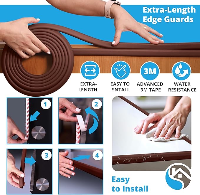 Premium 12ft Edge Protector for Baby, Odorless & Waterproof Edge Protector - Image 4