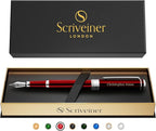 Scriveiner Personalized Deep Crimson Red Pen by Scriveiner