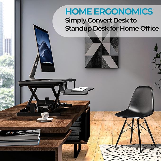 VERSADESK® PowerPro™ 48” x 24” Extra Wide Electric Sit-to-Stand Desk Converter - Image 6
