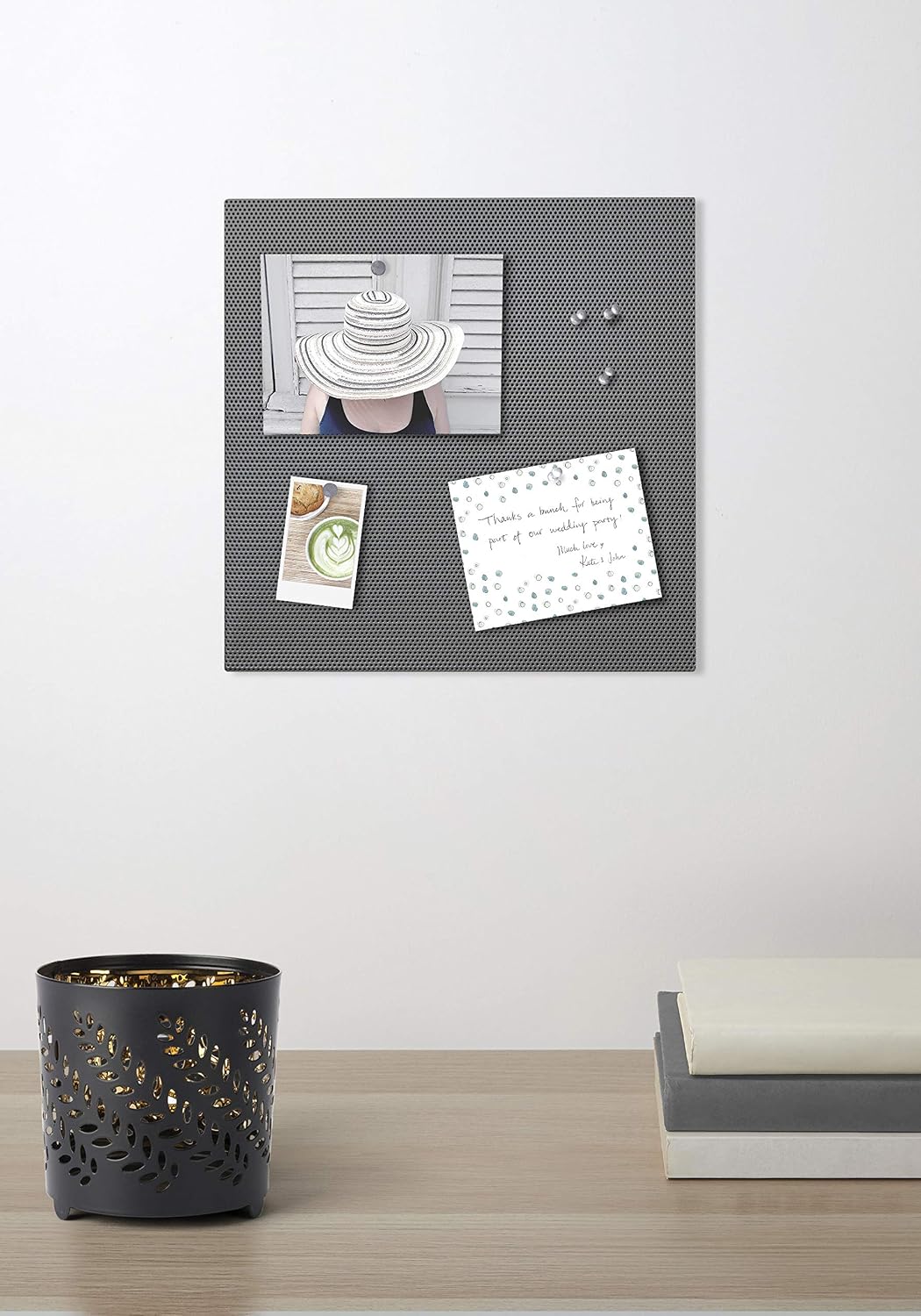 Umbra Bulletboard Magnetic Bulletin Board – Modern Look and Clever Dual Surfa...