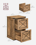 VASAGLE File Cabinet, Filing Cabinet - Image 2