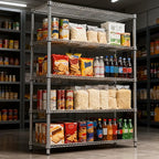 M MZG 5 Tiers Shelf 1750 lbs Steel Storage Shelving Utility Shelving Unit Steel - Image 5