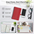 IN-LUXPRO Planner 2026 Daily Weekly and Monthly, 6.5"x3.75", 12 Months Spiral - Image 8