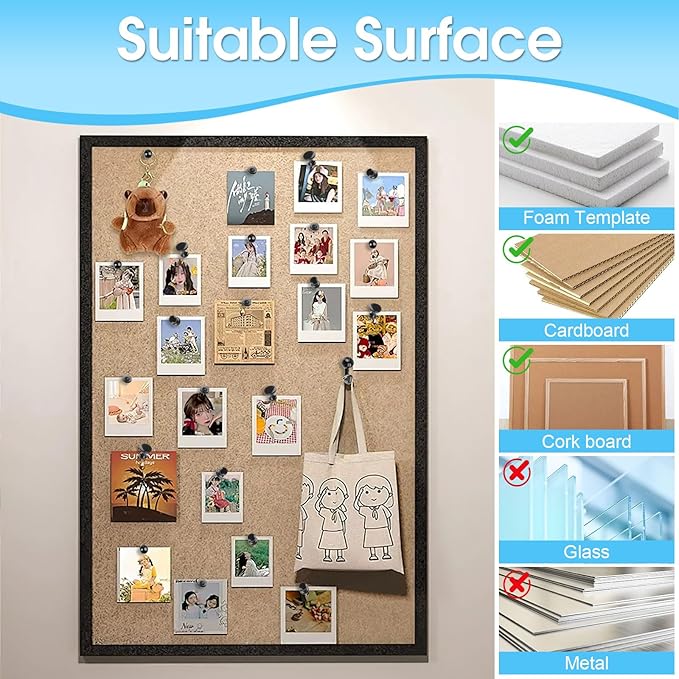 290 Pcs Push Pins, 6 Style Thumb Tacks Set - Image 3