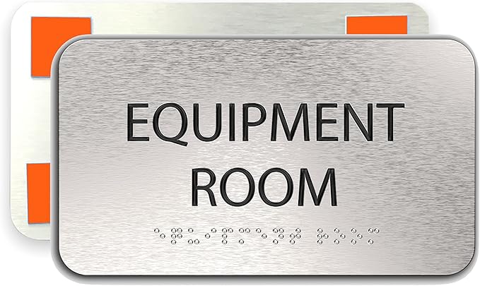 ADASigns Equipment Room Sign 7" W x 4" H by ADASigns