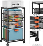 Marbrasse Rolling File Cart - Image 5
