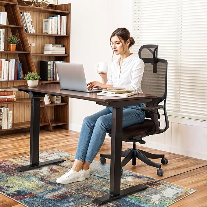 Anidaroel 36"x60" Chair Mat for Hardwood Floor, Anti-Slip Desk Chair Mat for - Image 2