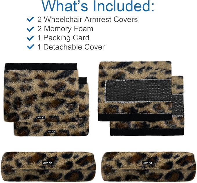 SPRING SEAON Wheelchair Armrest Covers 2 Pack Soft Memory Foam Wheelchair - Image 4