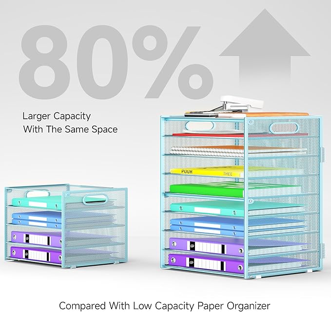 Cawukege 9 Tier Paper Organizer - Image 3