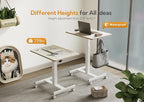 YDN Mobile Mobile Standing Desk, Adjustable Height Portable Laptop Desk - Image 5