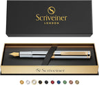 Scriveiner Silver Chrome Fountain Pen, Award Winning, Heavy Pocket Stunning - Image 9