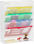 GDINDINFAN Hanging Wall File Organizer 6 Tier Wall Mounted File Holder Document by GDINDINFAN
