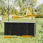 Yardgrace Heavy-Duty 270 Gallon Waterproof Deck Storage Box, Outdoor Storage - Image 5