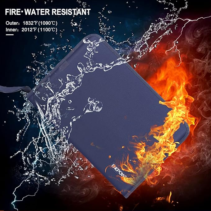 ENGPOW 13 Pocket Expanding File Folder, Fireproof Accordion File Folder - Image 3
