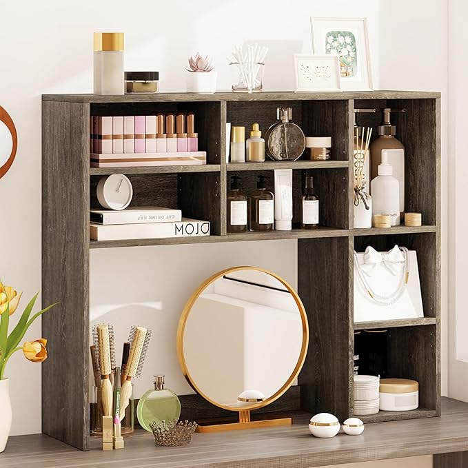 Tangkula Desktop Bookshelf, 3-Tier Desk Display Rack Organizer - Image 4