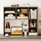 Tangkula Desktop Bookshelf, 3-Tier Desk Display Rack Organizer - Image 5