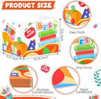 24 Pcs Privacy Boards for Student Desks Bright Colored Classroom Desk Divider - Image 2