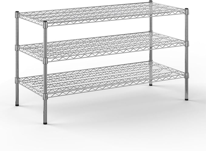 Regal Altair 21" Deep x 48" Wide x 27" Height Wire Shelving Kit | 3-Tier | NSF by Regal+Altair