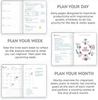 Wyze Planner Undated Daily Planner – 1-Year B5 Productivity Organizer - Image 4