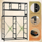 EnHomee Black Dresser with Multiple Fabric Drawers, Dresser - Image 7