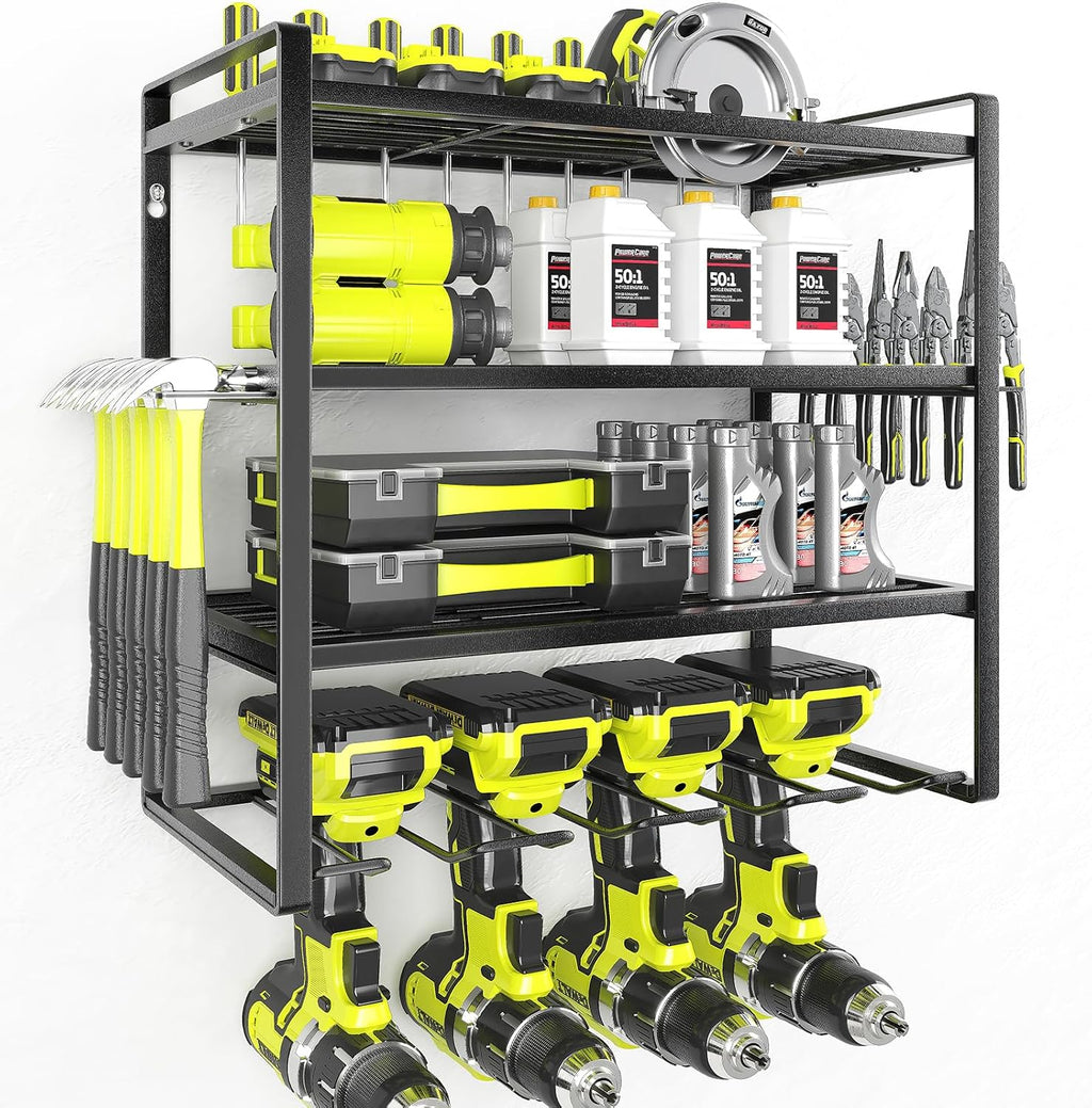 KAFAHOM Power Tool Organizer, Garage Tool Organizers and Storage, Drill Holder