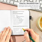 Clever Fox Password Book with alphabetical tabs. Internet Address Organizer - Image 5