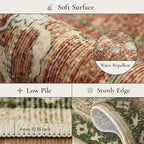 GENIMO 8x10 Area Rugs for Living Room, Machine Washable Non Slip Vintage Rugs - Image 7