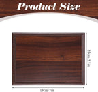 4 Pack Award Plaque Blank Wood Plaque for DIY Engraving, 5x7 Inch Walnut Finish Trophy for Recognition, Retirement, Sports, Achievement Gifts