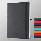 IN-LUXPRO Planner 2026 Daily Weekly and Monthly, 11.5"x8.5", 12 Months Spiral by IN-LUXPRO