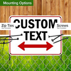 Custom Arrow, Custom Directional Sign, Two Way Arrow, 18x24 Inches, 55 mil - Image 5
