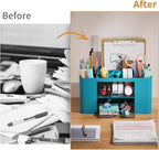 Marbrasse Pen Organizer with 2 Drawer, Desk Organizers and Accessories with 5 - Image 7