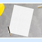 Fuyoooo 25 Sheet Graph Paper Pad 24" x 17" Large Graph 1" and 1/4" Ruled Grid - Image 7