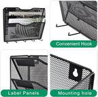 EASEPRES 3 Pocket Mesh Hanging File Organizer - Image 3
