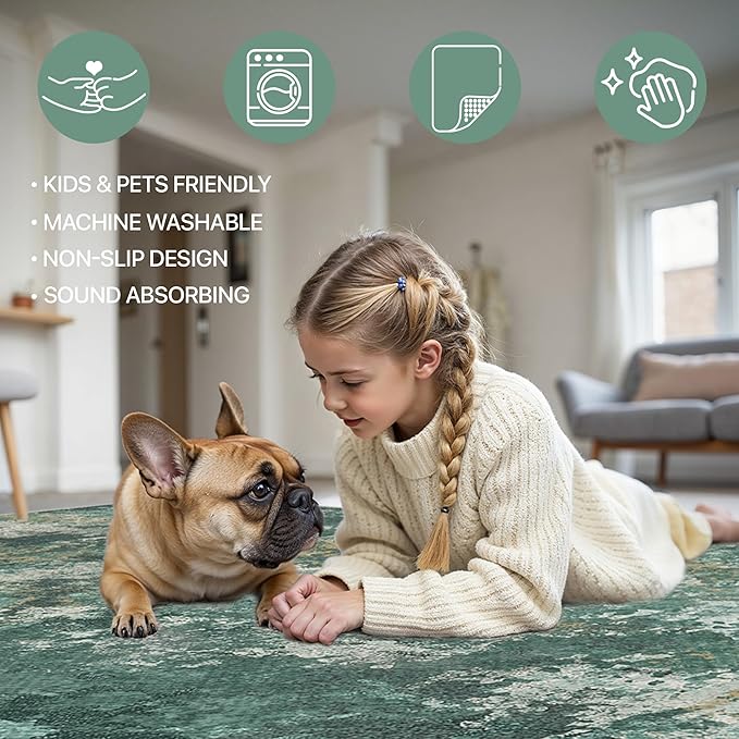 GENIMO Washable Rugs 8x10 Area Rugs - Image 6