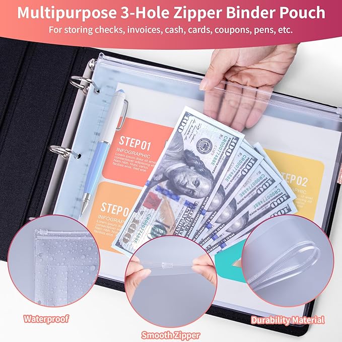 Antner 3 Ring Personal Check Binder - Image 5