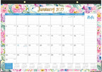 2027 Desk Calendar - Jan. 2027 - Dec. 2027, 12 Months Large Monthly Desk Calendar 2027, 17" x 12", Desk Pad, Large Ruled Blocks, To-do List & Notes