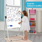 DexBoard U-Stand Double Sided 40" x 28" Magnetic Dry Erase Easel, Height - Image 7