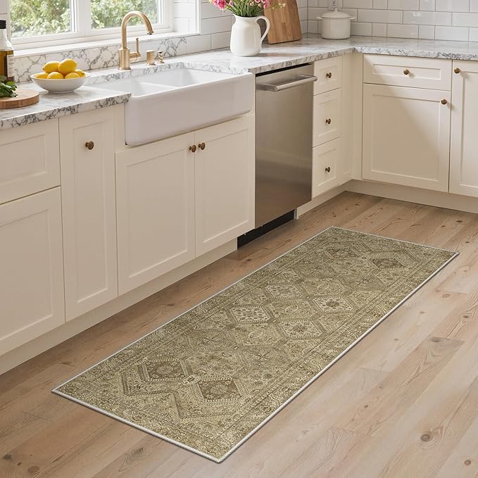 GENIMO Runner Rug 2x5 Non Slip Machine Washable Hallway Runner Rug, Low Pile - Image 6