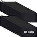 Reginary 80 Pack Canvas Zipper Makeup Bags Bulk Pencil Pouches Blank DIY Craft by Reginary
