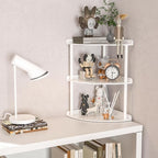Sezanrpt 3 Tier Acrylic Corner Shelf Organizer Storage 9.5x9.5x15.7 Inch - Image 6
